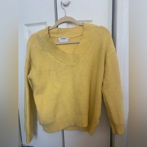 yellow old navy sweater size small